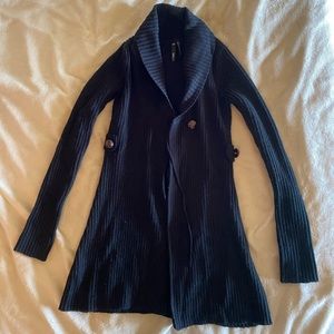 Take Out, Long Black Sweater, Juniors Small